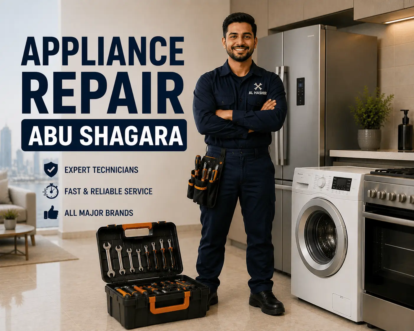 Appliance repair technician serving Abu Shagara Sharjah