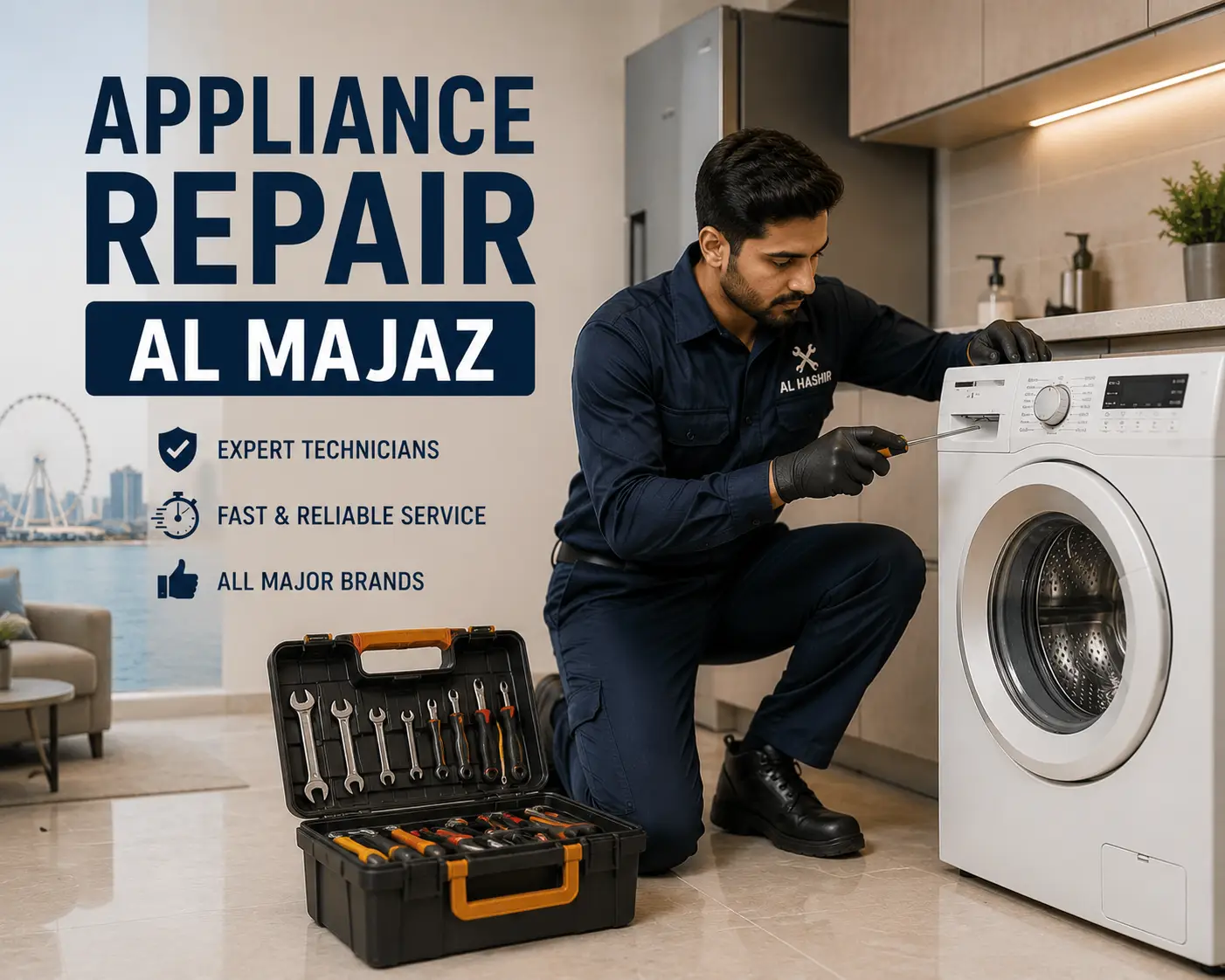 Appliance repair technician serving Al Majaz Sharjah