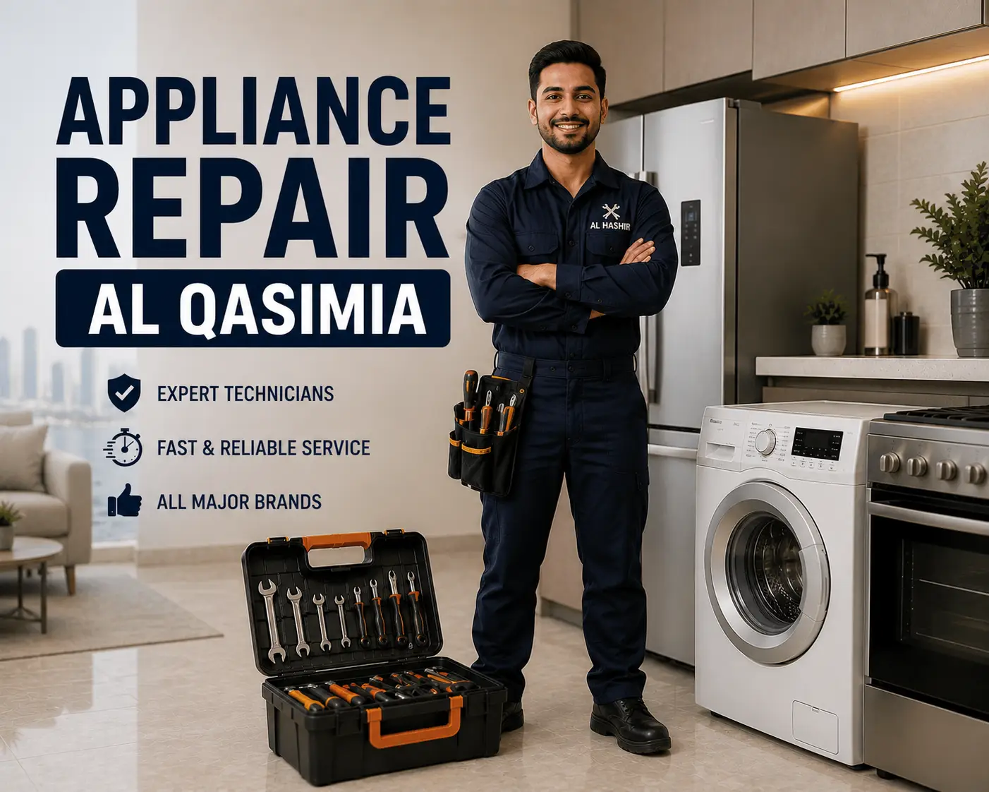 Appliance repair technician serving Al Qasimia Sharjah