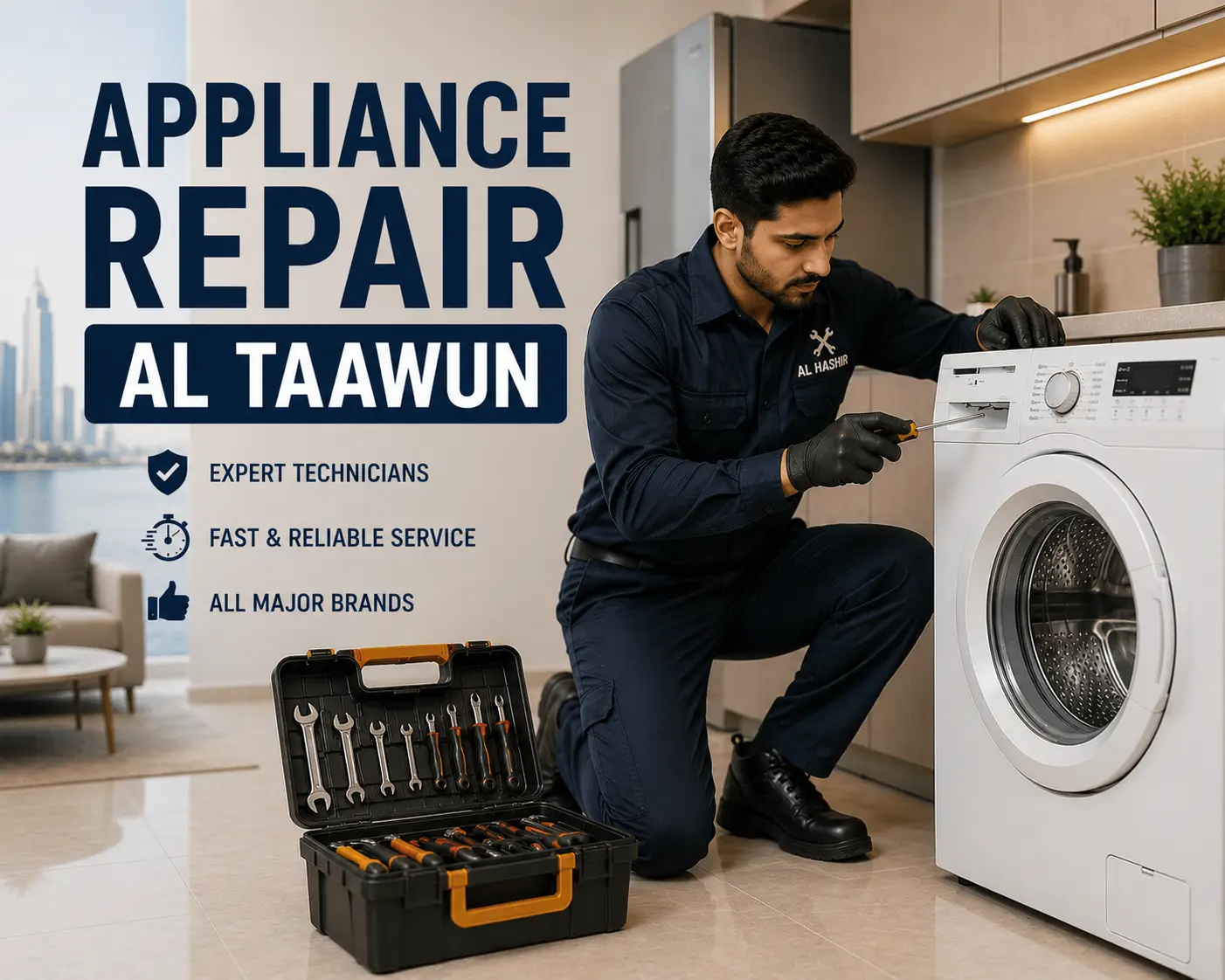 Appliance repair technician serving Al Taawun Sharjah